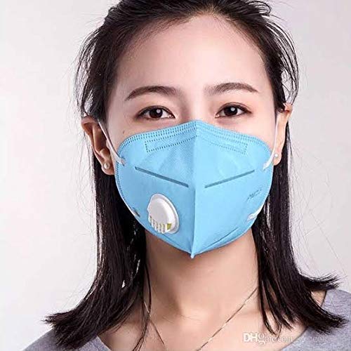 NURAT K N-95 Respirator Masks - Reusable, Washable, Filterable Face Cover with Adjustable Straps (5-Pack) - Perfect for Construction, Healthcare & Daily Protection Against Dust & Allergens