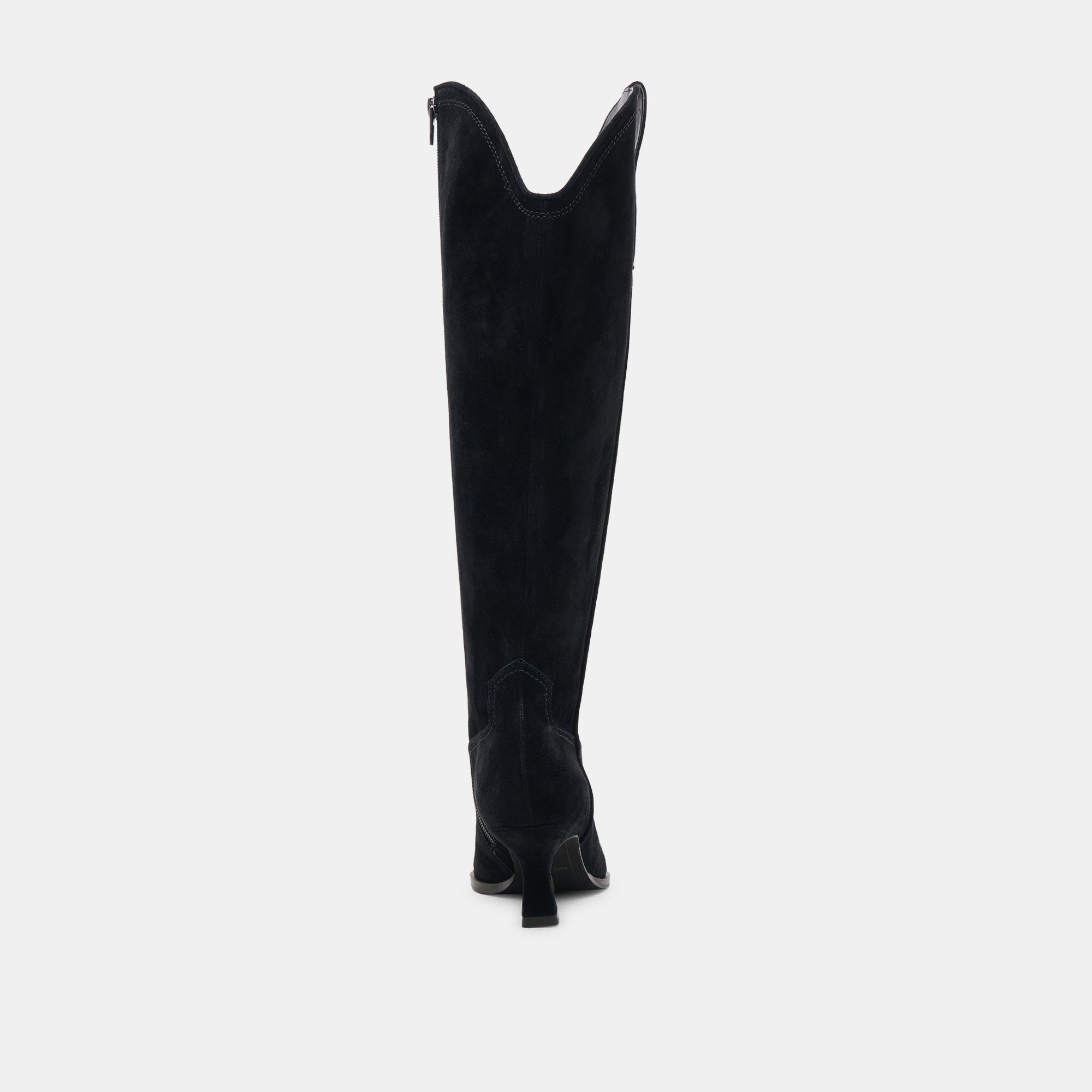 Ariana Wide Calf Boots for Women - Onyx Suede Ankle Boots for Comfort & Style | Perfect for Work, Casual Outfits & Winter Wear