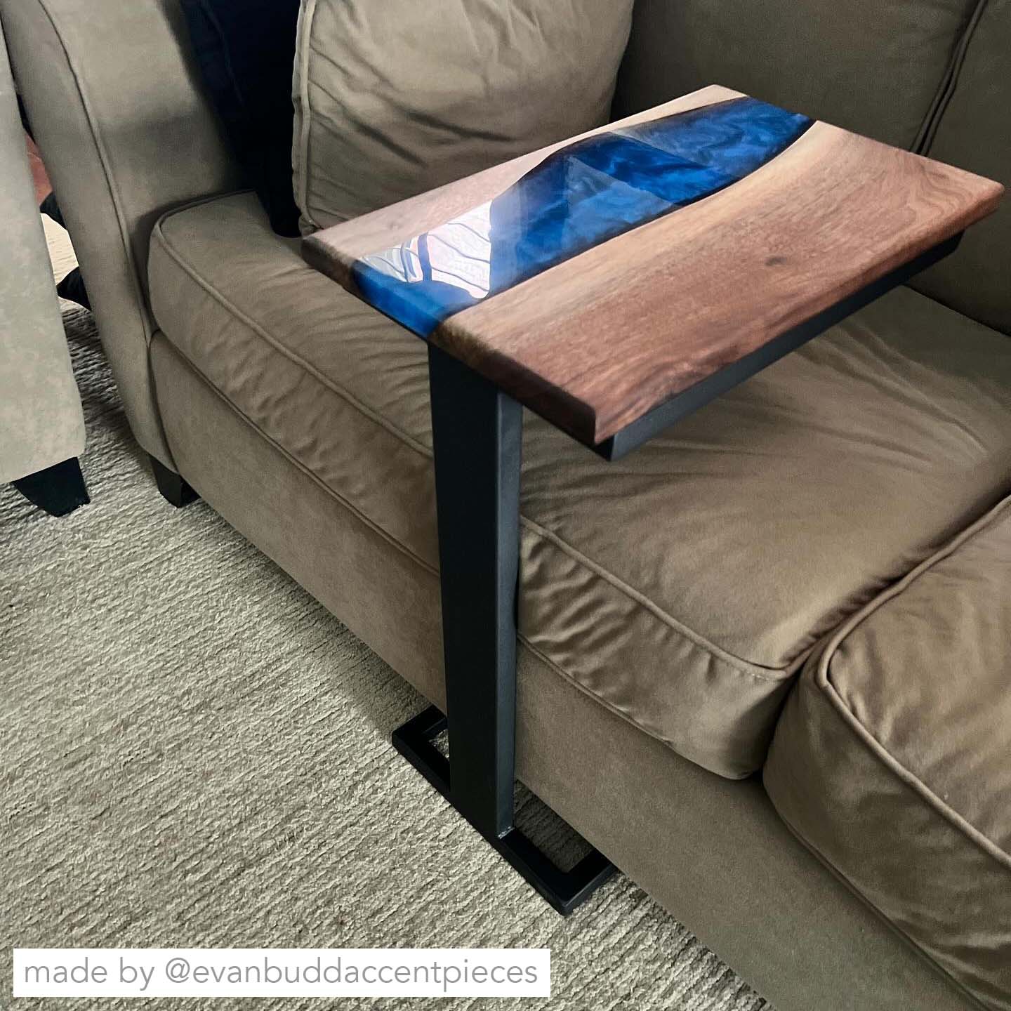 SS007 End Table Legs - Pair of Sturdy Metal Table Legs for DIY Furniture & Home Decor | Perfect for Coffee Tables, Nightstands & Side Tables