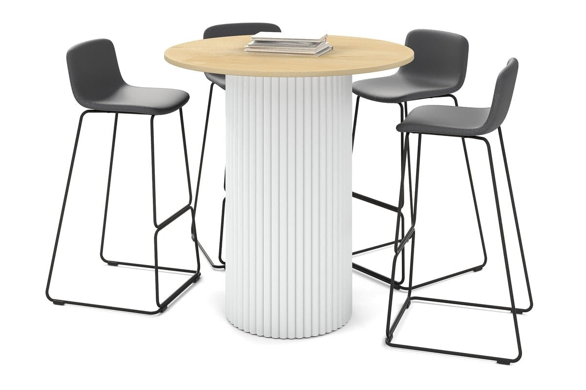 Baobab Circular Base Counter Cafe Table 31.5 Inch - Modern Bistro Dining Table for Coffee Shops, Restaurants & Home Kitchens