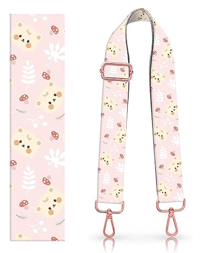 [Rose-golden Buckle]: White-pink Cute Bears