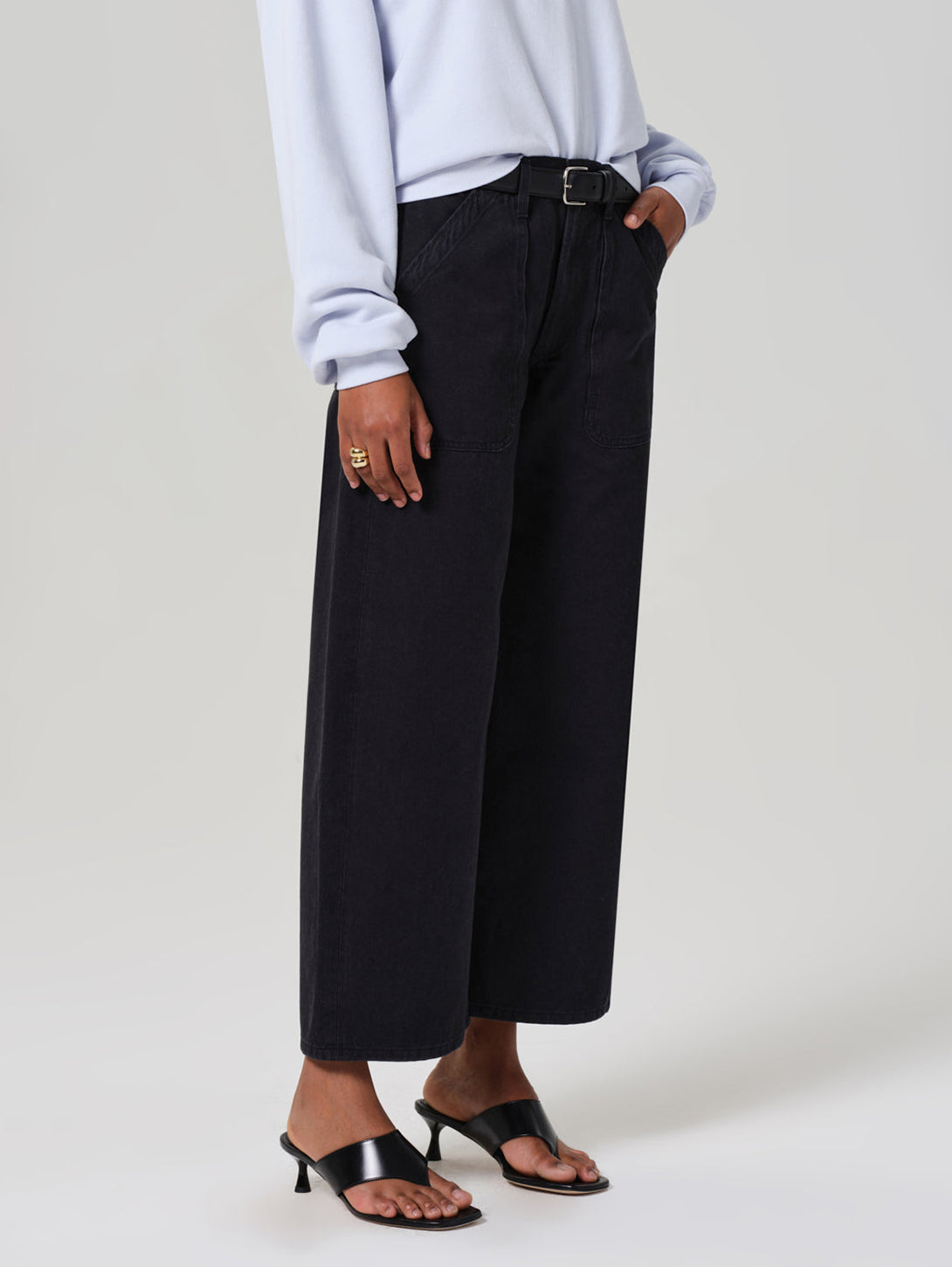 AYLA Women's Cargo Pants - Washed Black Casual Workwear | Outdoor Hiking, Travel & Everyday Wear Stretch Utility Pants