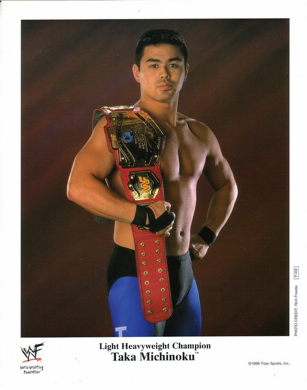 1998 WWF Light Heavyweight Champion Taka Michinoku Wrestling Action Figure P458 - Collectible Vintage Toy for WWE Fans & Memorabilia Enthusiasts | Perfect for Display, Gifts, and Wrestling Collections
