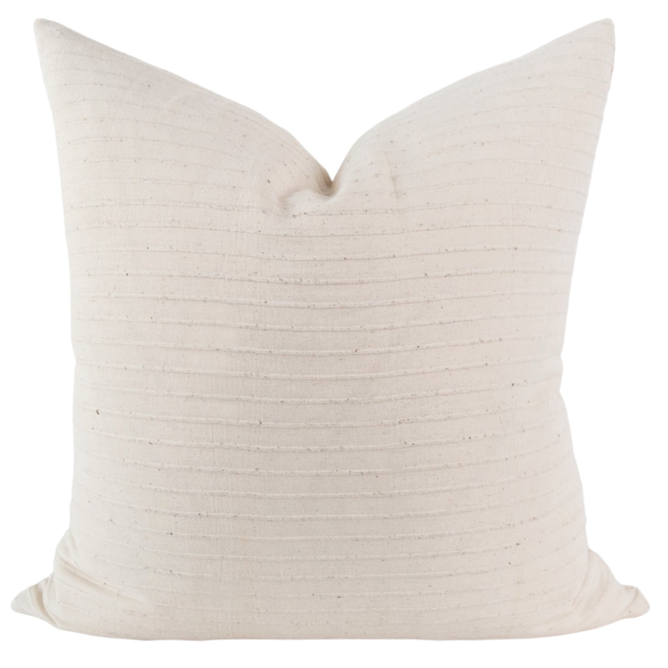 Soft and Breathable Demi Pillow Cover - Premium Cotton Linen Blend with Zipper Closure - Perfect for Bedroom, Sofa, and Travel Use