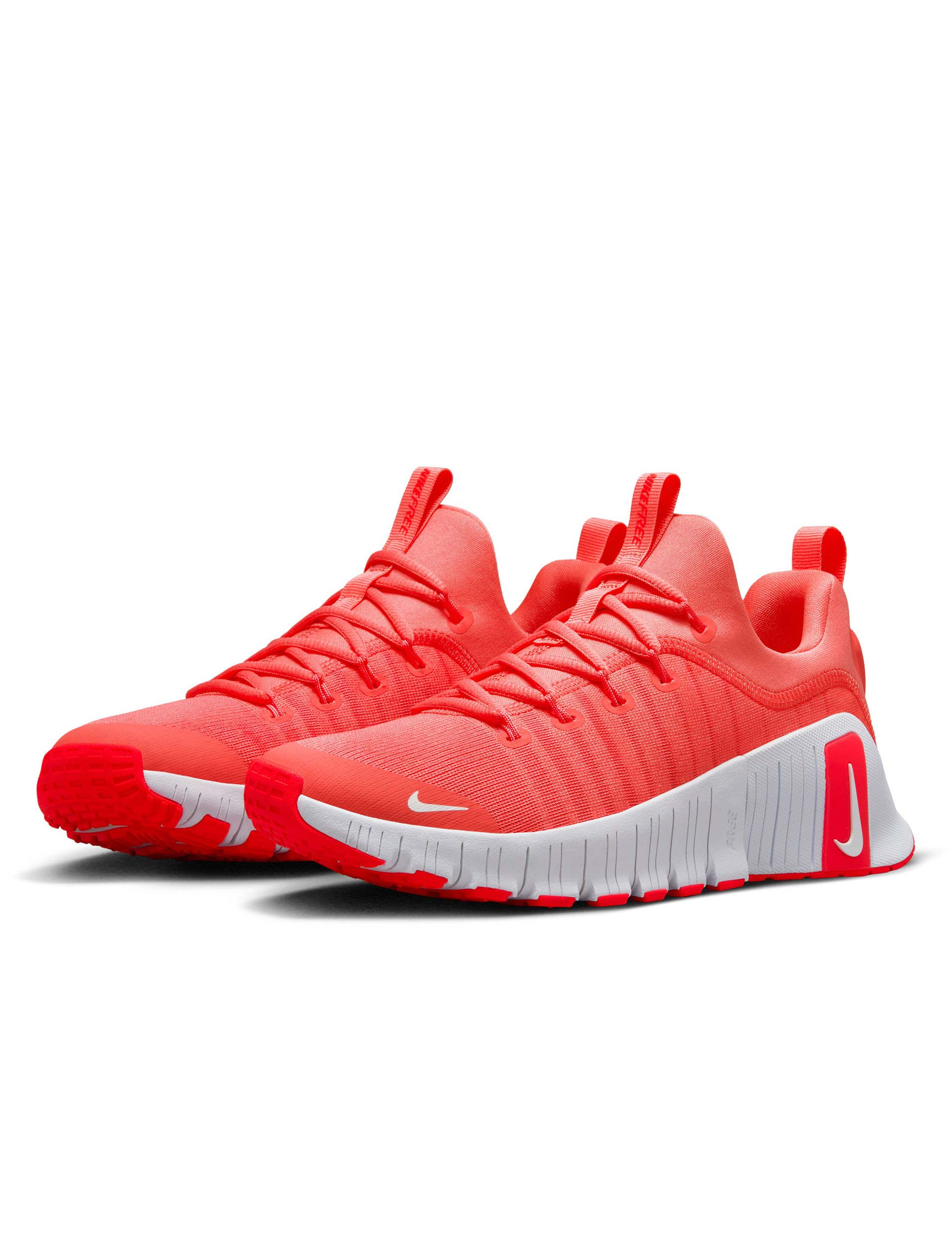 Nike Free Metcon 6 Training Shoes for Men & Women - Magic Ember/Bright Crimson/White | CrossFit, Gym Workouts & Weightlifting | Perfect for HIIT, Running & Fitness Training