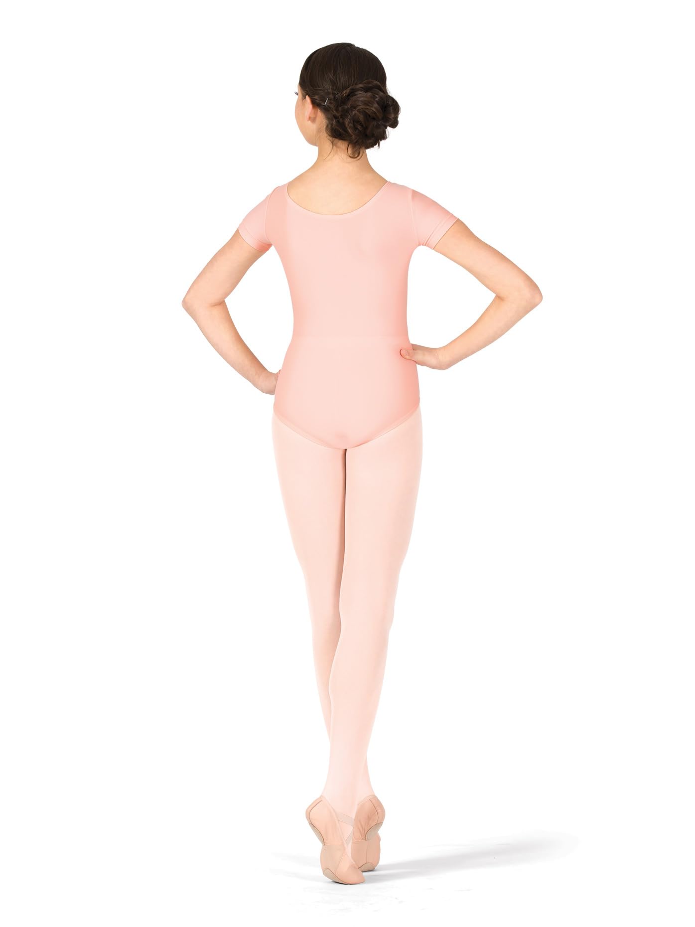 Girls Dance Leotard Short Sleeve - Ballet Gymnastics Leotards for Kids - Perfect for Ballet Class, Gymnastics Practice & Dance Performances