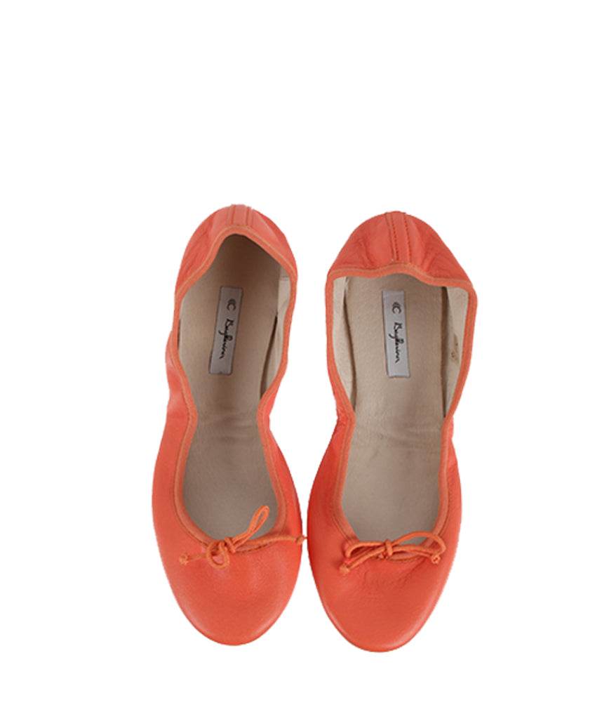 Elegant Coral Flat Ballet Shoes for Women - Comfortable & Stylish Dance Shoes for Ballet, Ballroom, and Everyday Wear