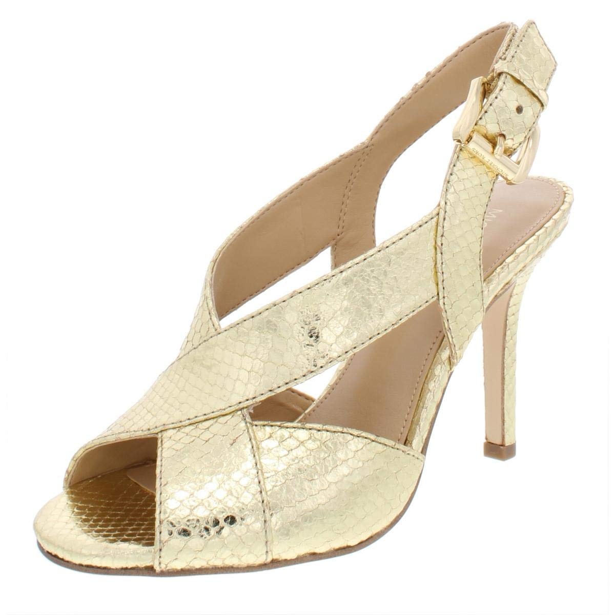 Michael Kors Women's Becky Dress Sandals - Silver | Comfortable Heeled Sandals for Weddings, Parties & Summer Outfits | Fashionable Women's Dress Shoes