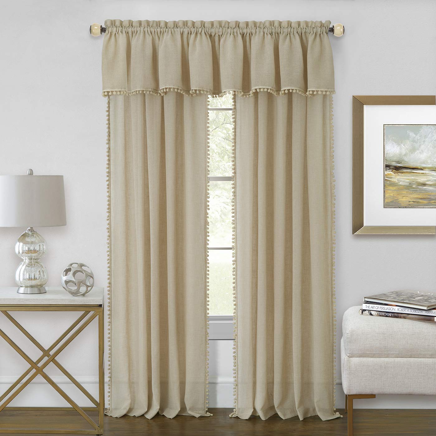 Premium Pom Pom Curtains Set of 2 - 52