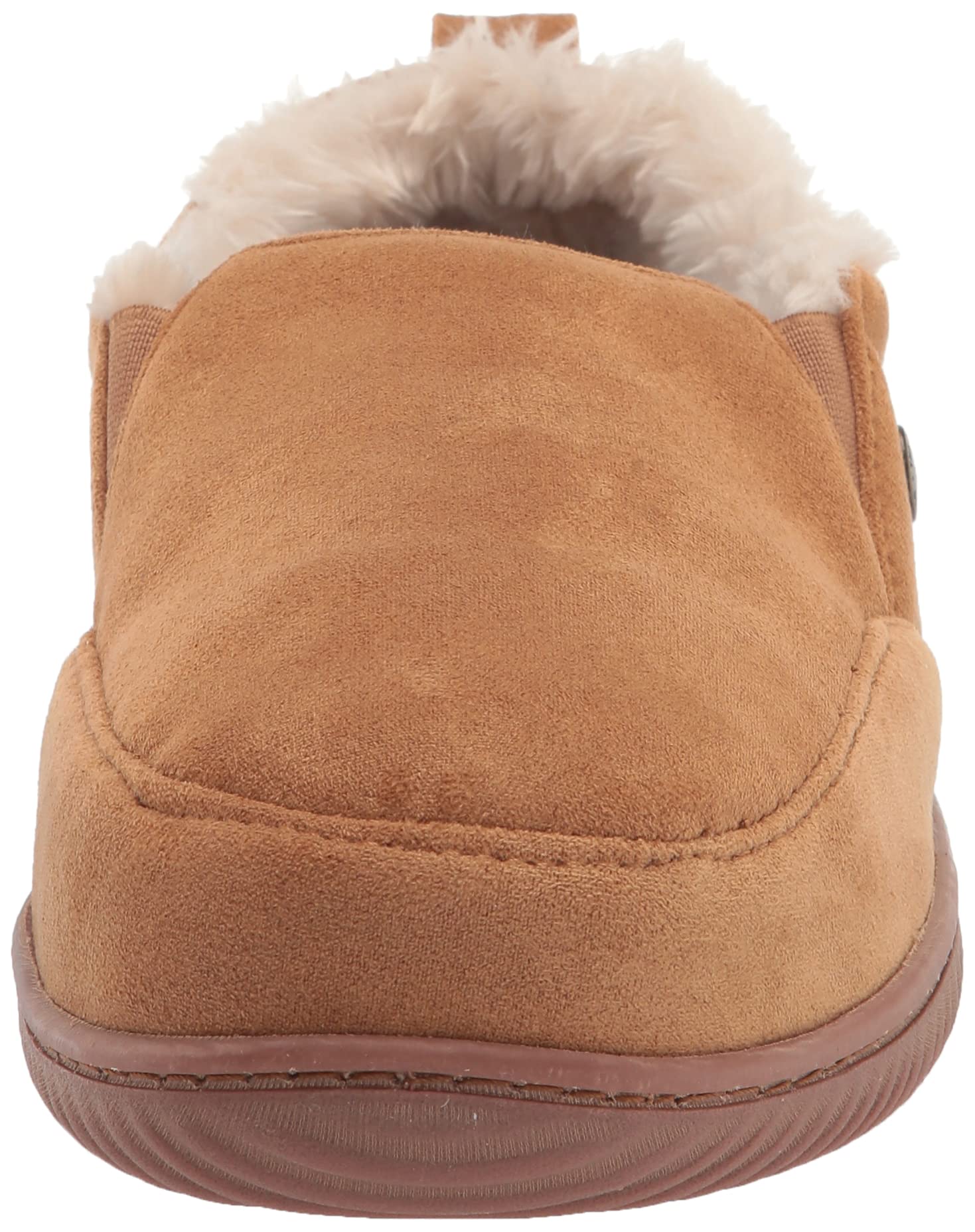 Dearfoams Men's Alpine Zurich Closed Back Slippers - Cozy Indoor/Outdoor House Shoes for Winter Comfort & Warmth - Perfect for Lounging, Relaxing at Home, or Quick Outdoor Errands