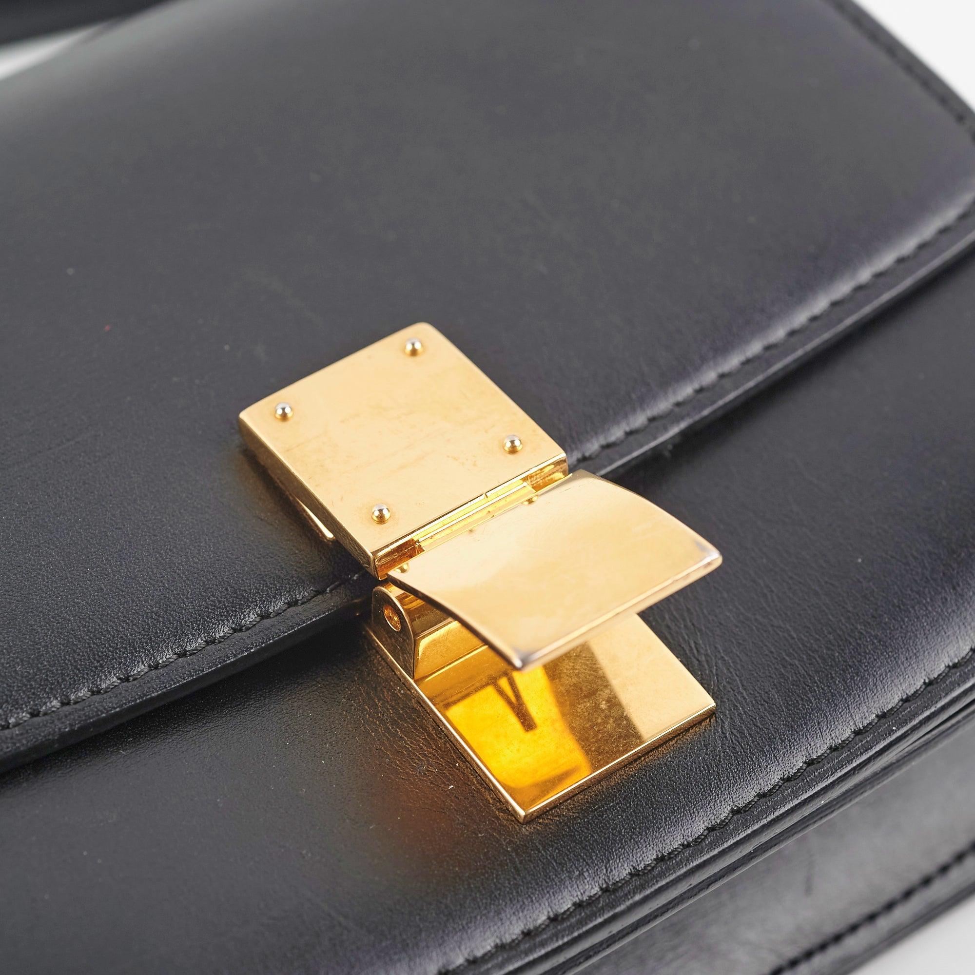 Celine Teen Box Bag in Black - Stylish Leather Crossbody Purse for Women | Perfect for Work, Travel & Everyday Use
