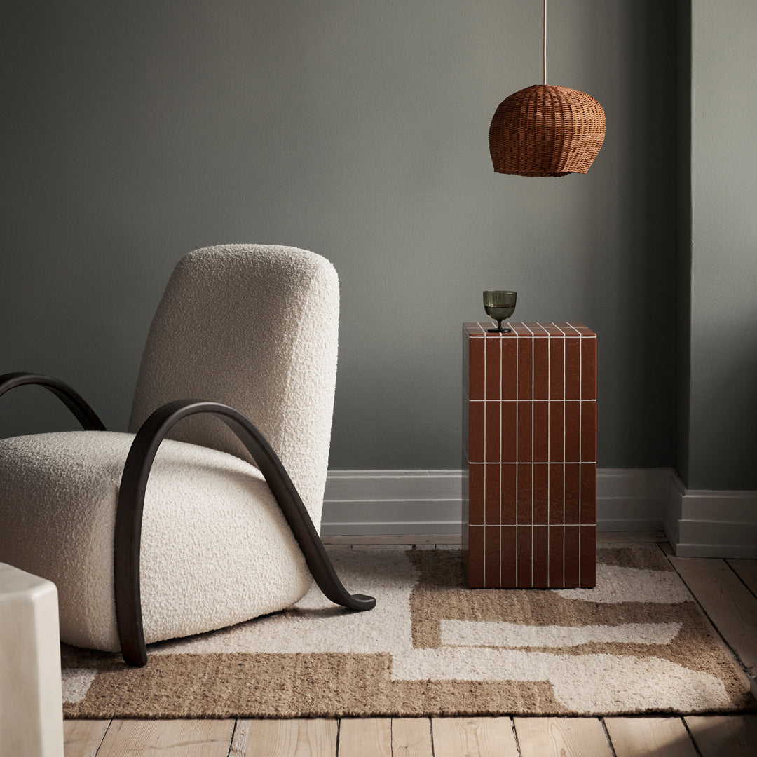 Ferm Living Drape Lampshade - Modern Scandinavian Pendant Light for Living Room, Bedroom & Dining Room Decor