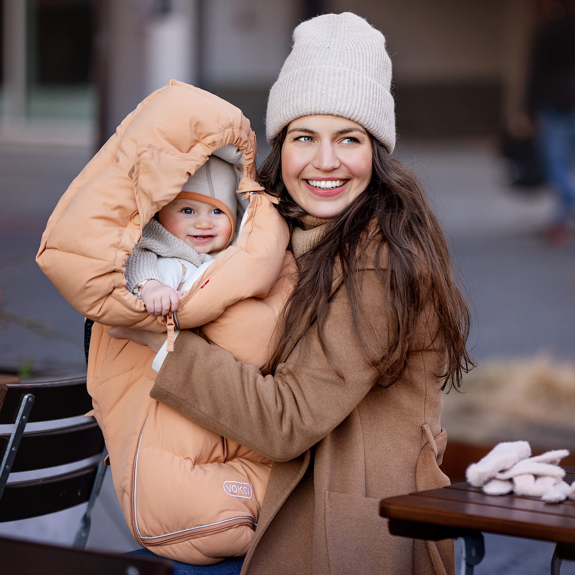 Premium Stroller Footmuff - Natural Wool & Down with High Insulation - Extendable Baby Stroller Cover for Winter - Urban 2025 Norway Design - Perfect for Cold Weather & Outdoor Walks with Your Baby