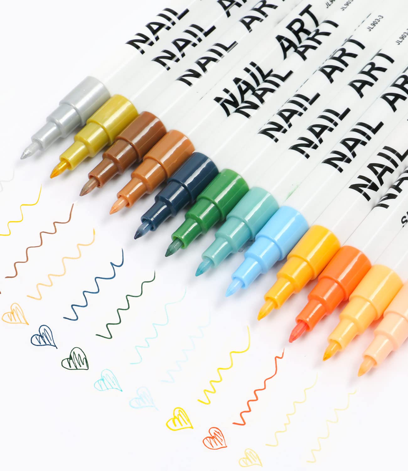 3D Nail Art Paint Pen for Acrylic Nails - Professional Dotting Tool for Nail Design, Dot Graffiti & Line Practice - Perfect for Salon, Home Manicure & DIY Nail Art