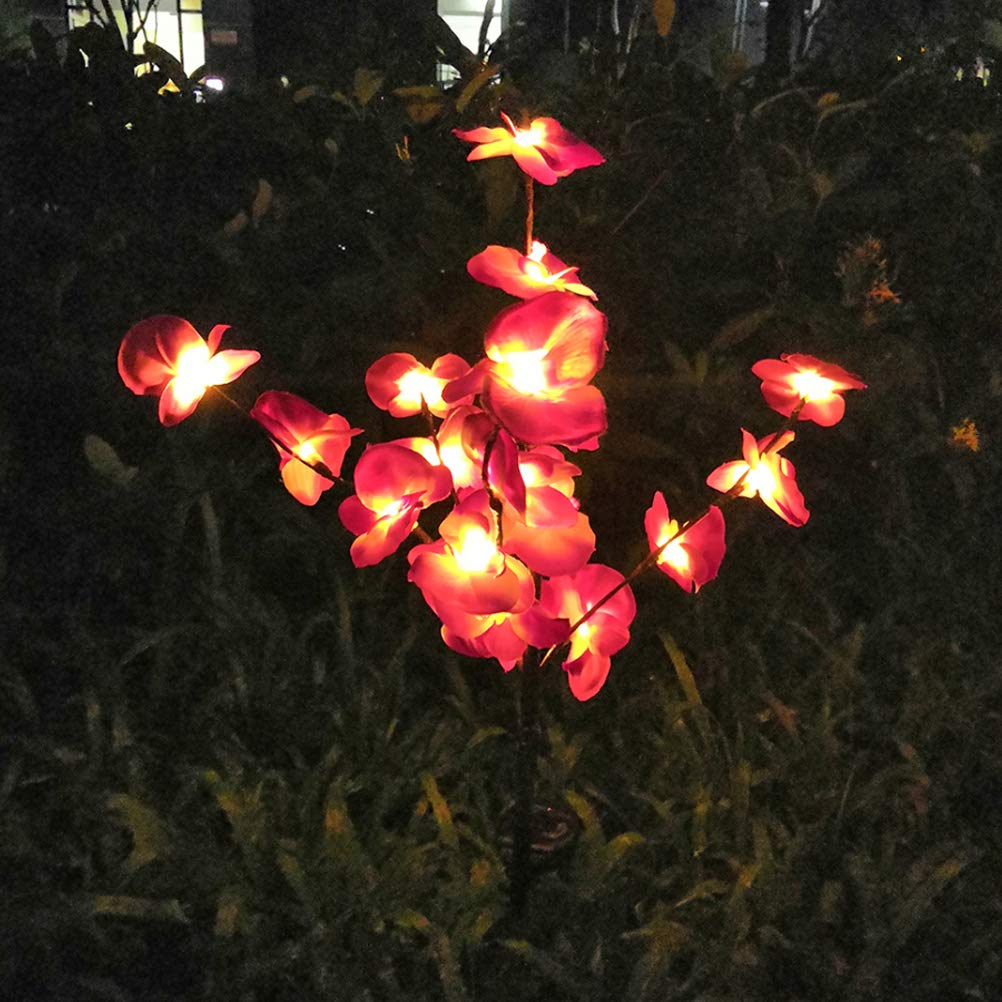 Solar Flower Lights Outdoor - 2 Pack Garden Decor for Mother's Day & Landscaping