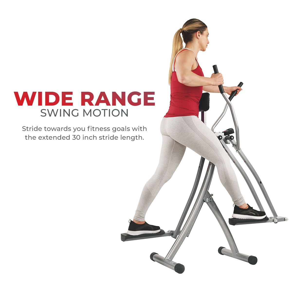 Air Walk Trainer Glider Exercise Machine - Full Body Workout Equipment for Home Gym, Cardio & Low Impact Training - Perfect for Seniors, Physical Therapy & Indoor Fitness