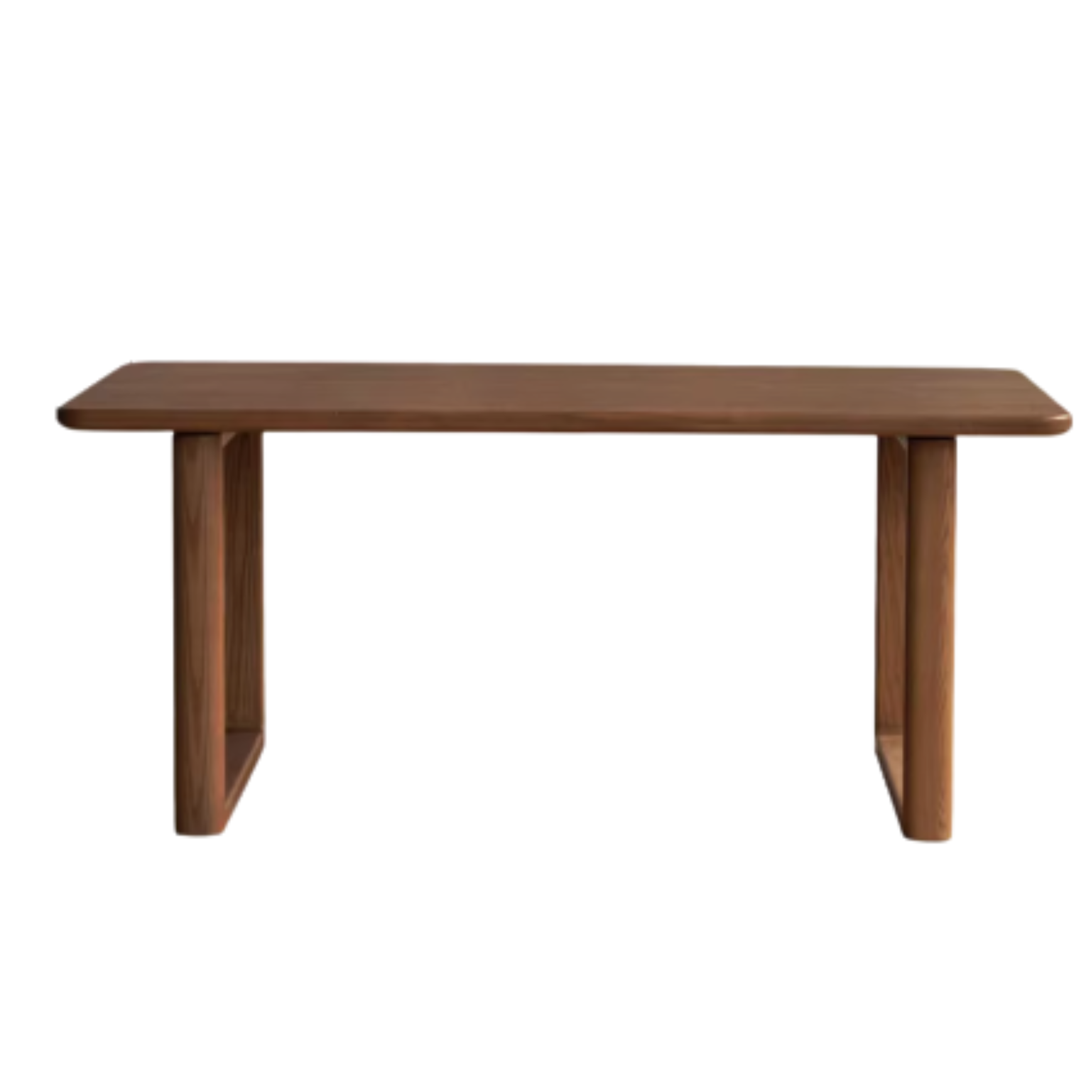 Solid Oak, Ash & Black Walnut Large Dining Table - Rustic Farmhouse Style Wooden Dining Room Table for Family Gatherings & Dinner Parties