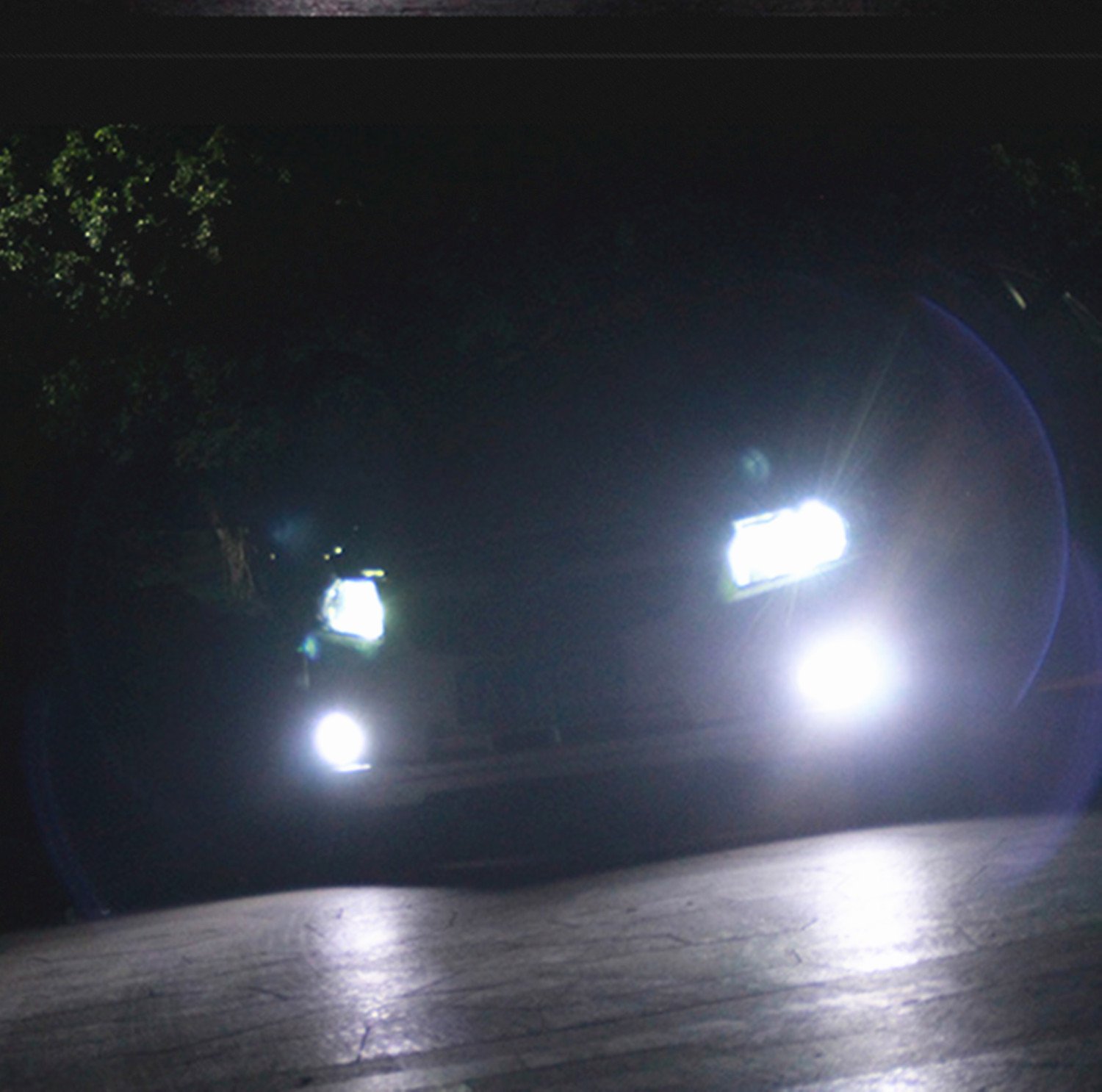 Alla Lighting Xtreme Super Bright LED 889 881 Fog Light Bulbs - High Power COB Universal 898 881 LED Bulb Replacement - 6000K Xenon White - Perfect for Trucks, SUVs, and Off-Road Vehicles in Foggy or Low Visibility Conditions