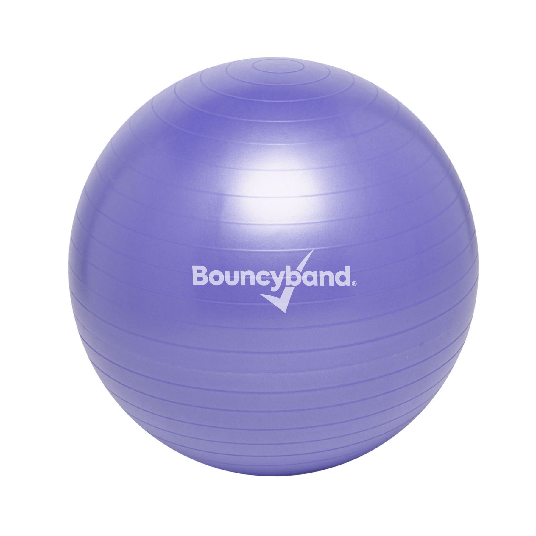 Bouncyband® 55cm Purple Balance Ball - Improve Focus & Fitness for Kids & Adults - Perfect for Home, Office & Classroom Use