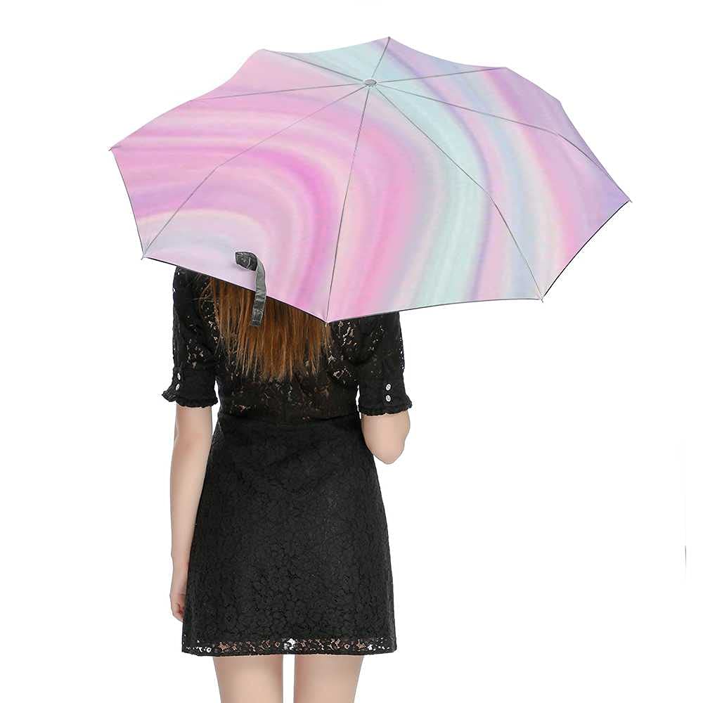 Windproof Travel Umbrella - Compact Automatic Open Close Watercolor Painted Cow Design - Lightweight Folding Rain Umbrella for Men & Women - Perfect for Golf, Commuting, and Outdoor Adventures