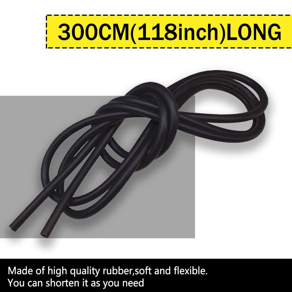 Universal Windshield Washer Hose Kit - 3 Meter/10ft Washer Fluid Tube with 6 Connectors & Nozzles for Most Cars | Easy DIY Installation for Windshield Cleaning & Maintenance