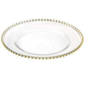 31171 Gold Bead Chargers Plate Set of 4 for Wedding Table Decor