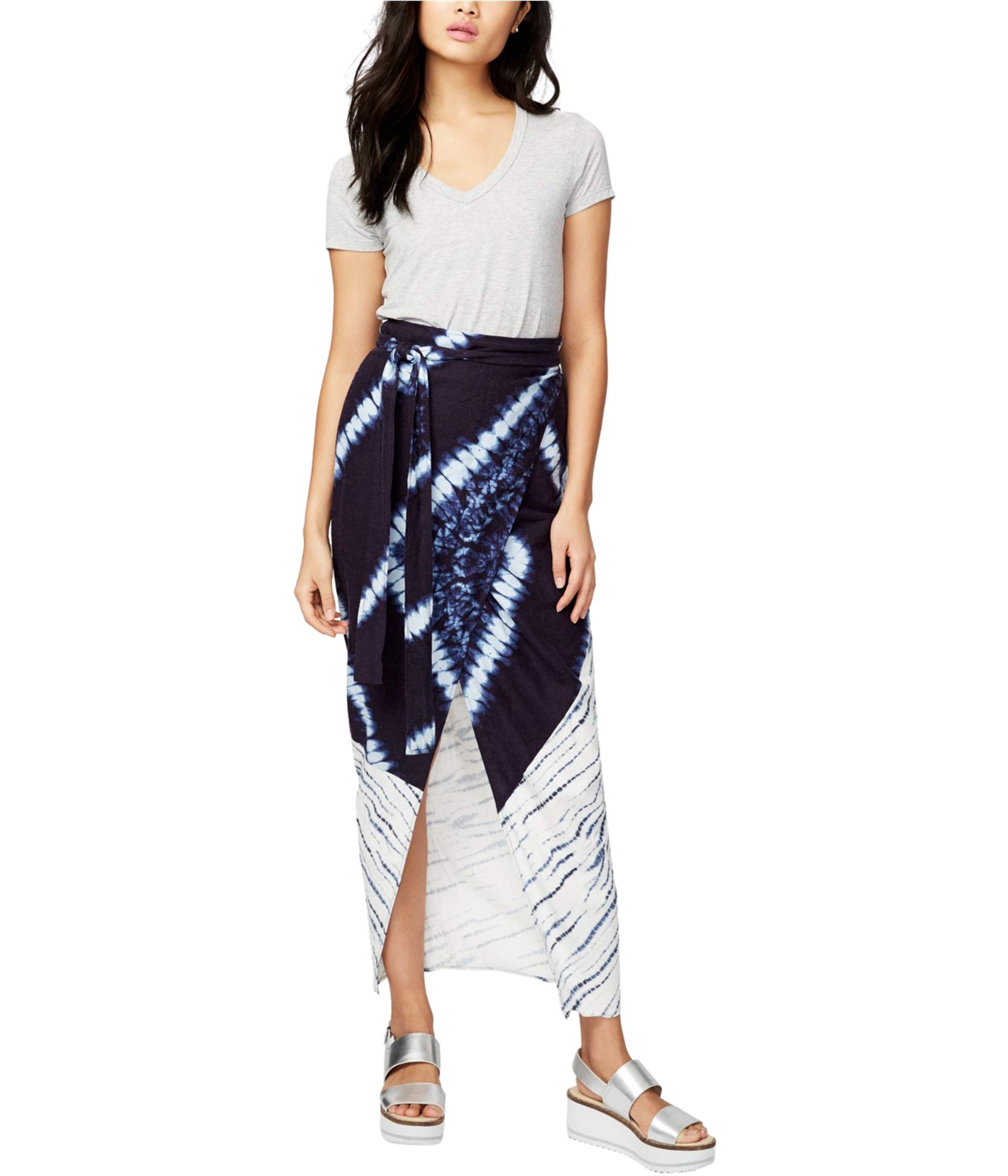 Rachel Roy Women's Linen Wrap Skirt - Flowy Summer Skirt for Beach, Vacation & Casual Wear | Comfortable & Stylish Wrap Around Midi Skirt