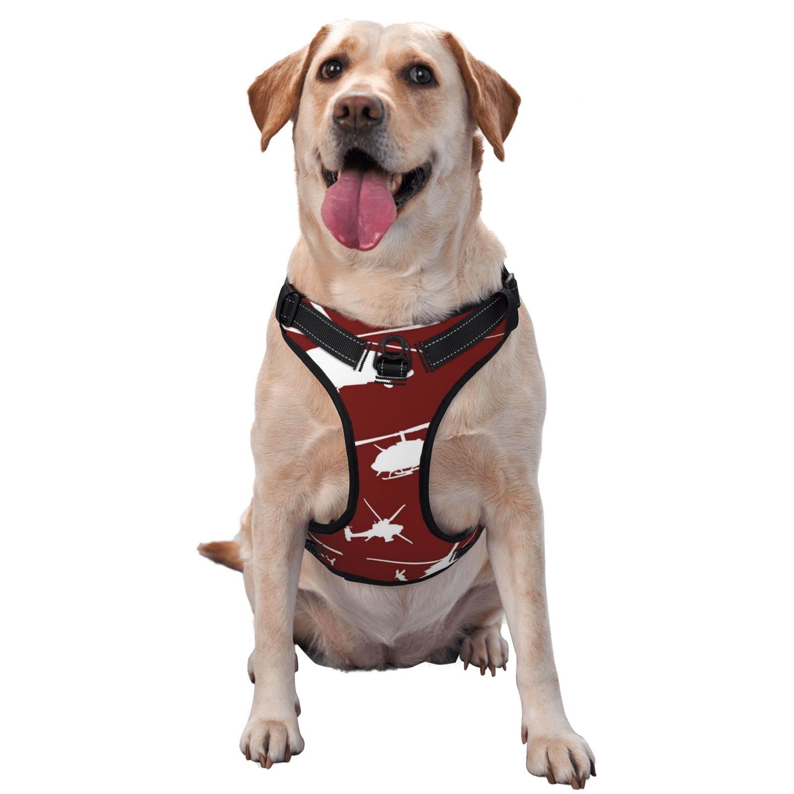 No Pull Dog Safety Harness with Leash Clip - Reflective & Breathable Adjustable Pet Vest for Puppy Training & Walking - Perfect for Outdoor Adventures, Night Walks & Obedience Classes