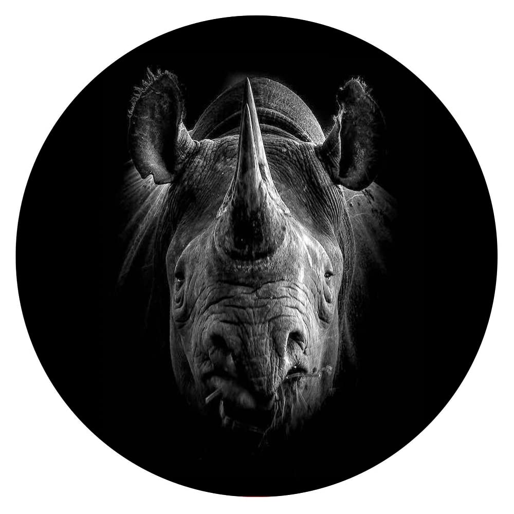 300-Piece Circular Wooden Puzzles - Animals Collection, Black & White Round Jigsaw Puzzles for Adults & Kids | Stress Relief Toys, Educational Games, School Supplies & Family Bonding Activities | Perfect for Home Decor, Classroom Learning & Relaxation Therapy