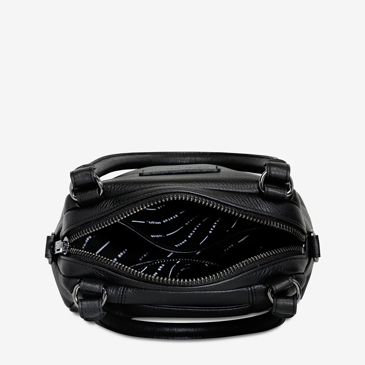 Status Anxiety Mini Mountains Bag in Black - Stylish Crossbody Purse for Women, Perfect for Everyday Use, Travel & Work