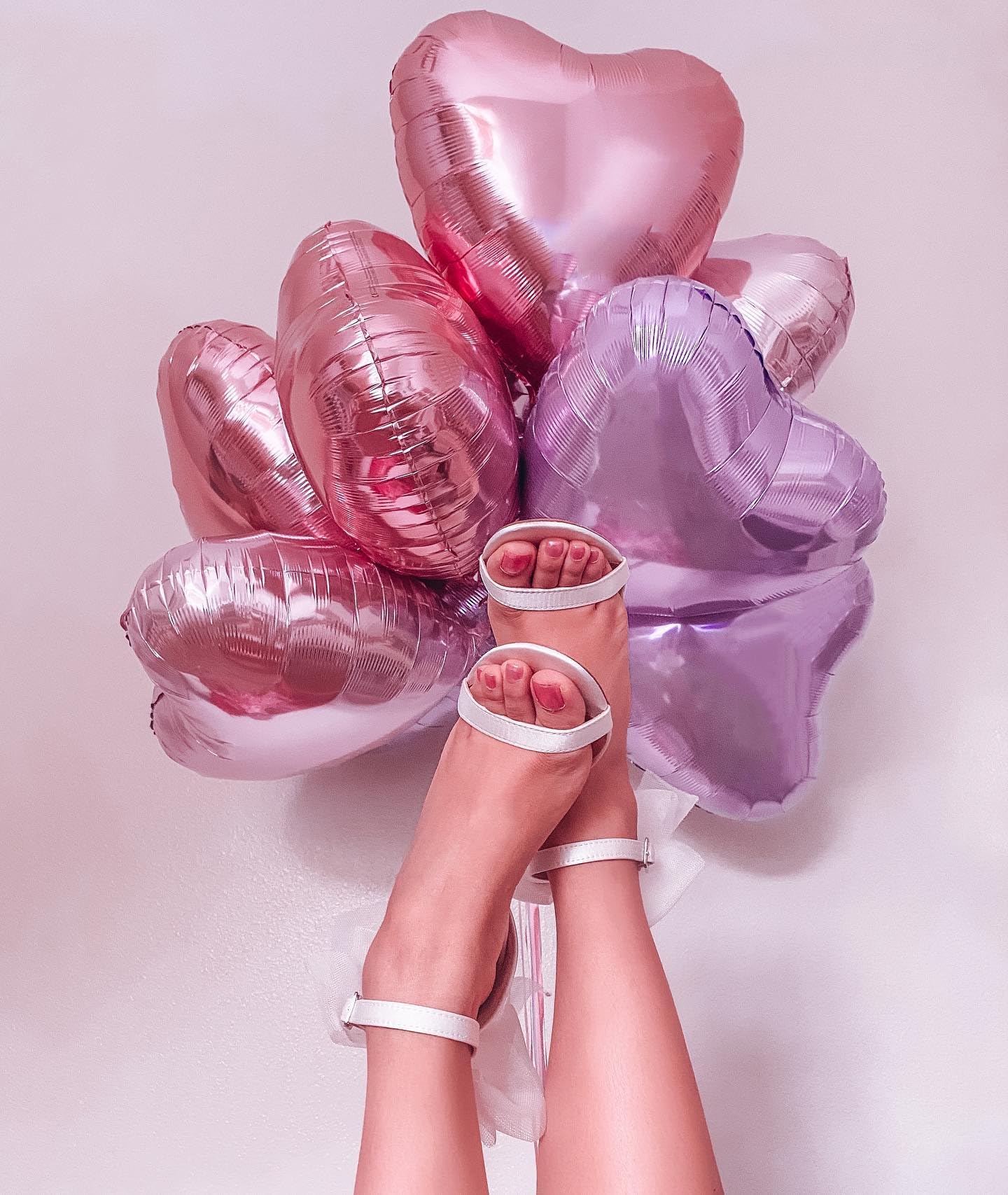 12-Pack 18-Inch Pink Heart Shaped Balloons with Silver Foil for Valentine's Day - Romantic Wedding, Bridal Shower, Engagement Party & Marriage Proposal Decorations (Set of 12) | Perfect for Anniversary Celebrations, Birthday Parties & Romantic Surprises