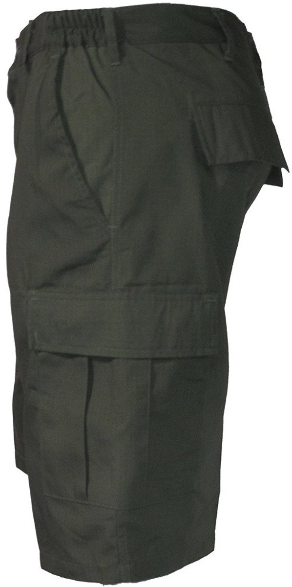 Men's Casual Cargo Shorts - Military BDU Ripstop Camo Streetwear Shorts for Outdoor Hiking & Urban Fashion
