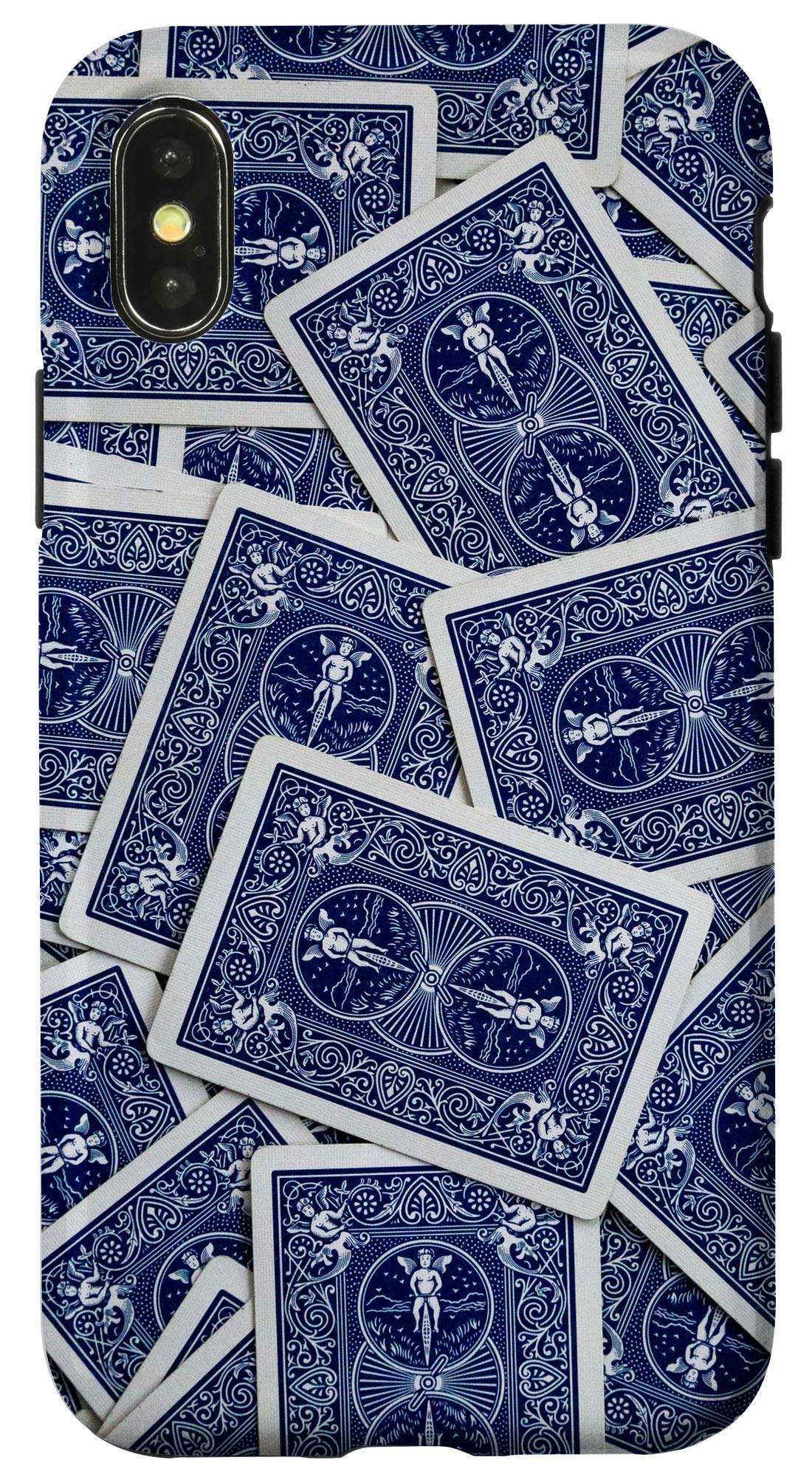 iPhone X/XS Playing Cards Photo Poker Case - Durable & Stylish Phone Cover for Poker Lovers - Perfect for Game Nights, Gifts & Themed Parties