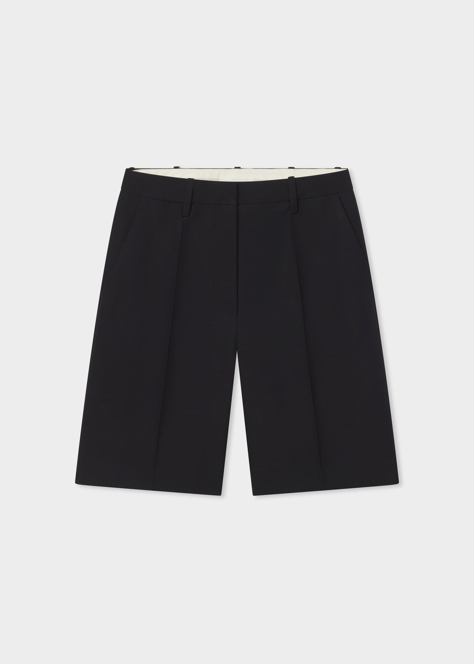 Premium Men's Tailored Bermuda Shorts - Classic Black for Casual & Business Wear | Perfect for Summer, Travel & Office Outfits