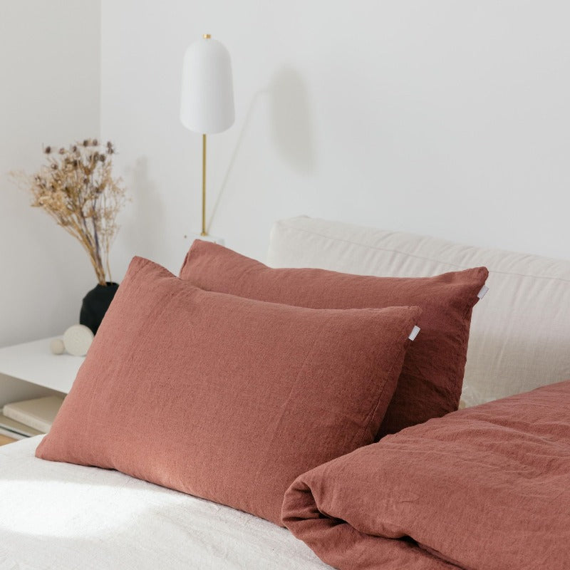 Premium Sömn Essential Linen Bedding Set - 100% Natural Breathable Flax Linen Sheets, Duvet Cover & Pillowcases (Queen Size) - Perfect for All-Season Comfort, Eco-Friendly Home Decor & Luxury Bedroom Upgrade