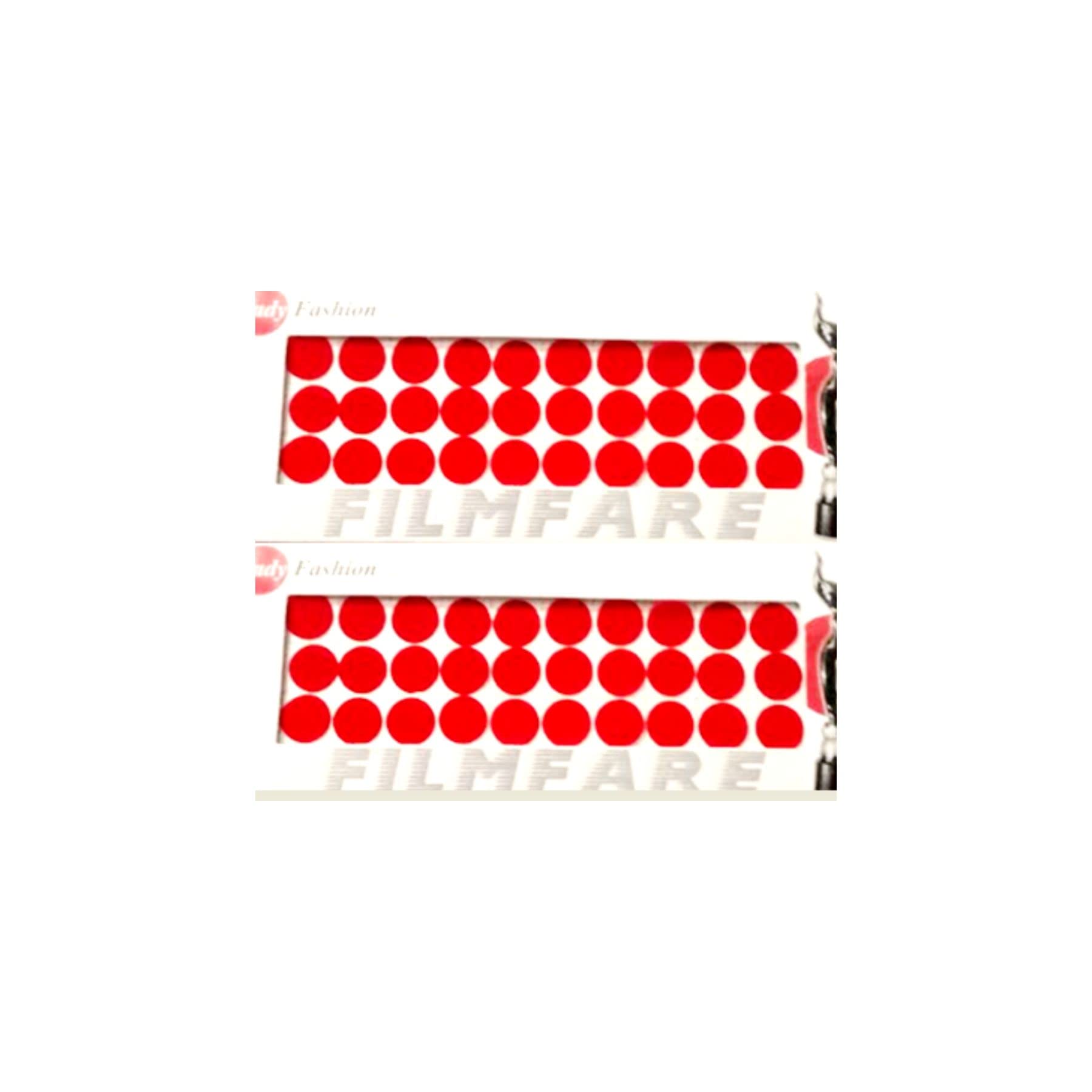 Large Red Bindi for Women - Classic Bollywood Style Bindi Pack of 2 | Perfect for Indian Weddings, Festivals & Cultural Events