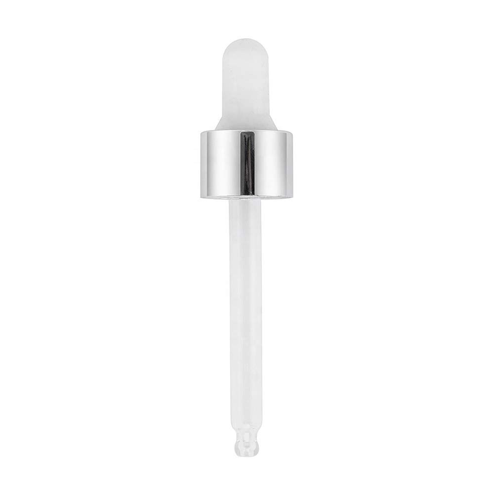 JARBAZAAR 30ml Clear Frosted Glass Essential Oil Dropper Bottles (Set of 4) - Refillable Leak-Proof Cosmetic Sample Containers with Glass Eye Droppers - Perfect for Aromatherapy, DIY Beauty Products & Travel-Sized Liquids