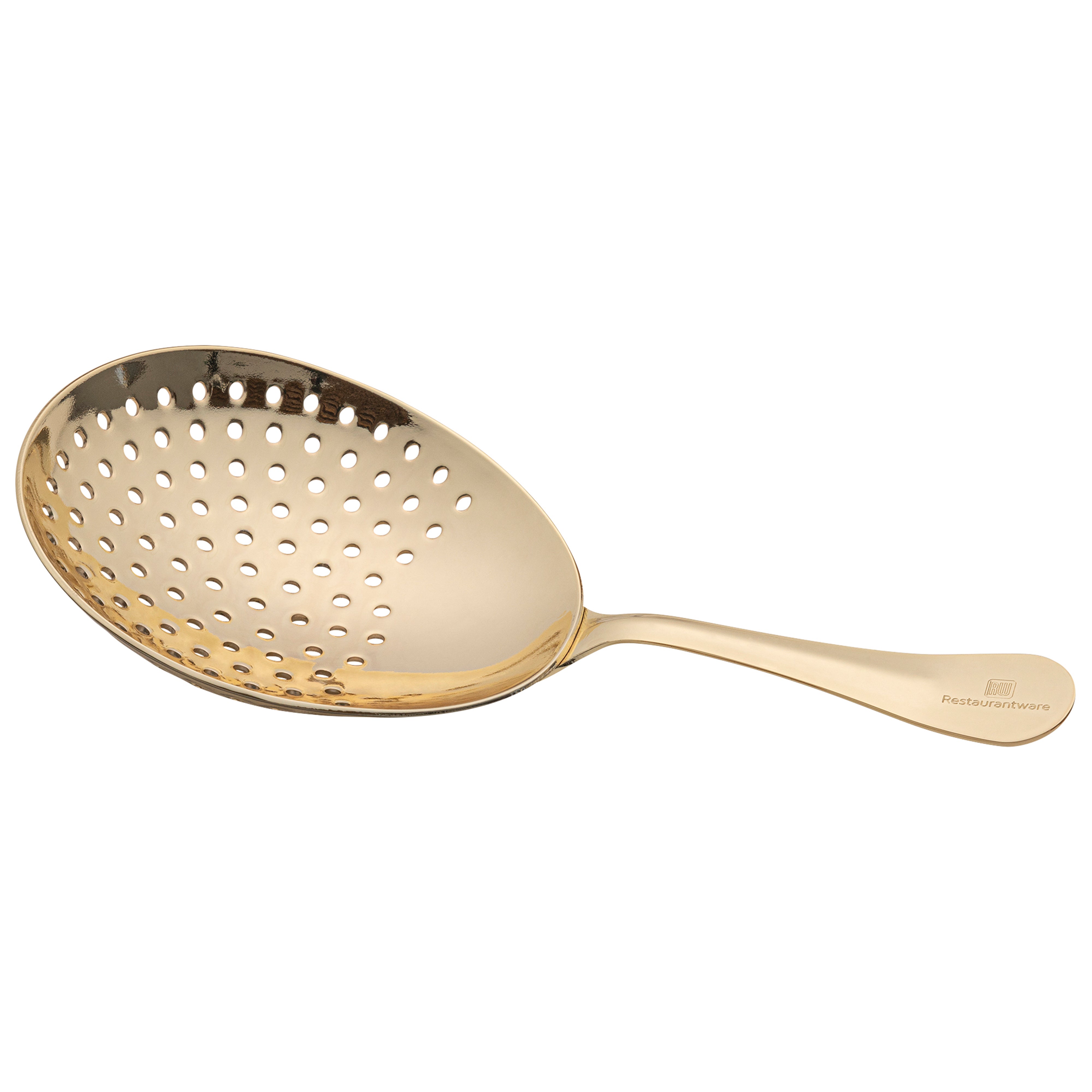Premium Gold Plated Stainless Steel Julep Strainer - 6.5