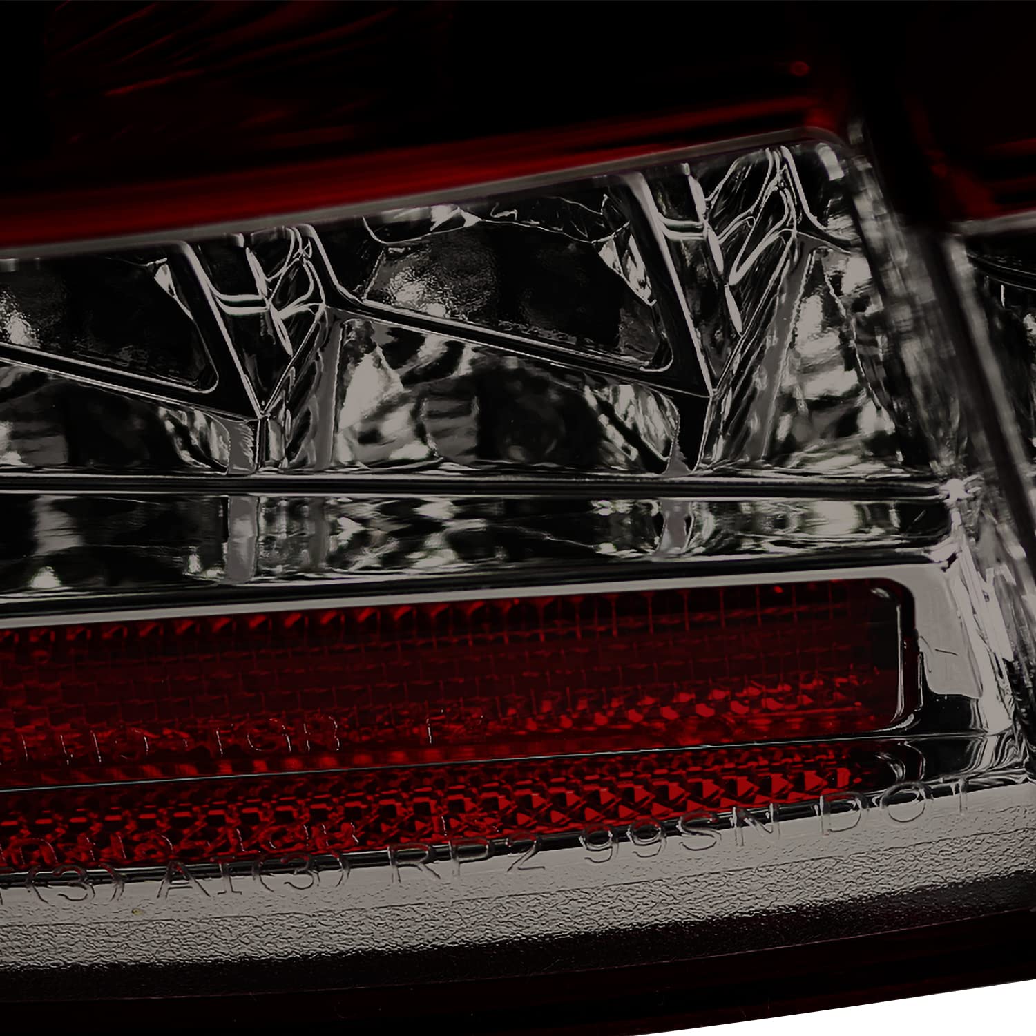 Spec-D Tuning Red Smoke Sequential LED Tail Lights for 1999-2004 Ford Mustang - Left & Right Pair Assembly - Enhanced Night Visibility & Style Upgrade for Street Racing & Car Shows