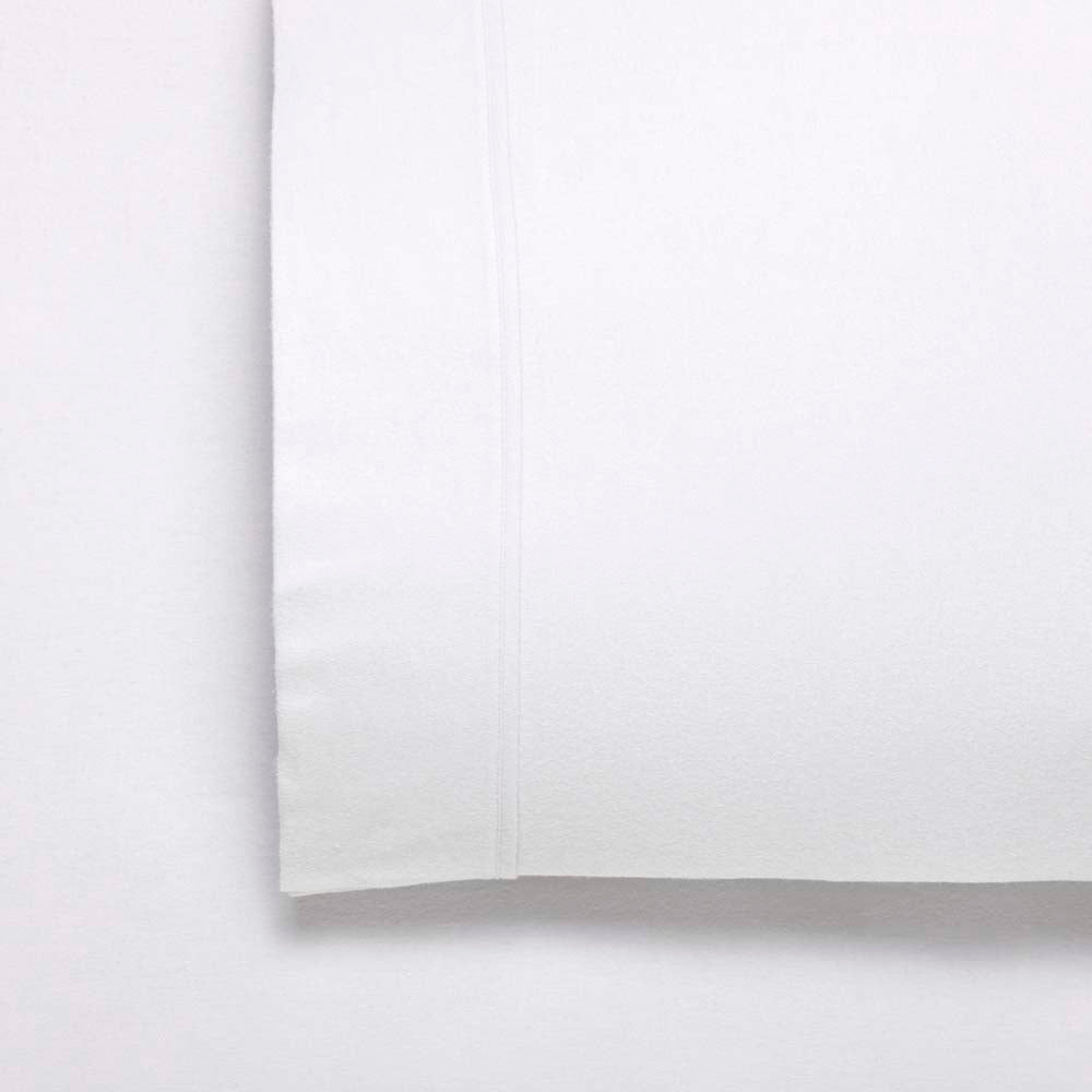 Premium White Cotton Flannelette Sheet Set - Single Size (50cm) | Ultra Soft & Breathable Bedding for Cozy Nights | Perfect for Kids' Rooms, Guest Beds & Dormitories