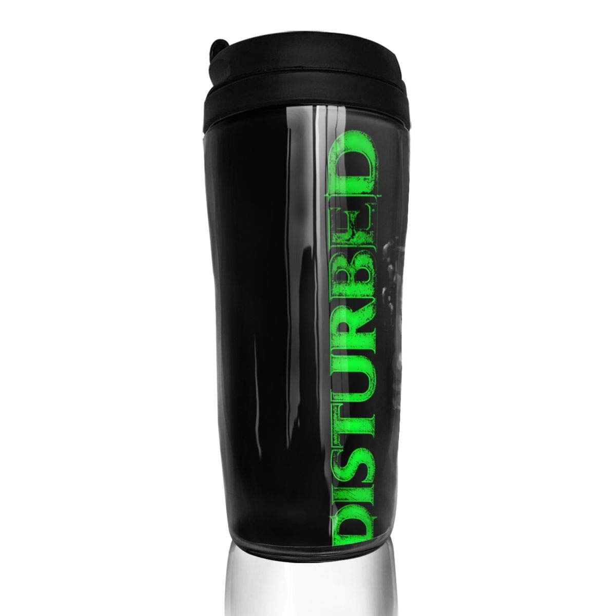 Morgan Myers Disturbed Coffee Mug - 12oz Double Wall Insulated Travel Cup with Leak Proof Lid | BPA-Free Plastic for Hot/Cold Beverages | Perfect for Commuting, Office & Outdoor Adventures