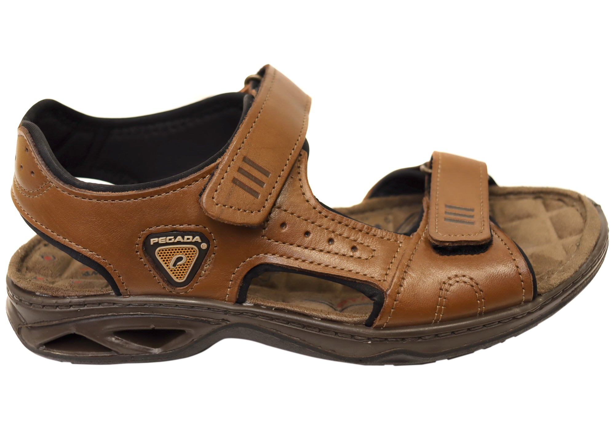 Premium Dusty Brown Men's Leather Adjustable Sandals - Handcrafted in Brazil - Perfect for Beach, Vacation & Summer Outdoor Activities