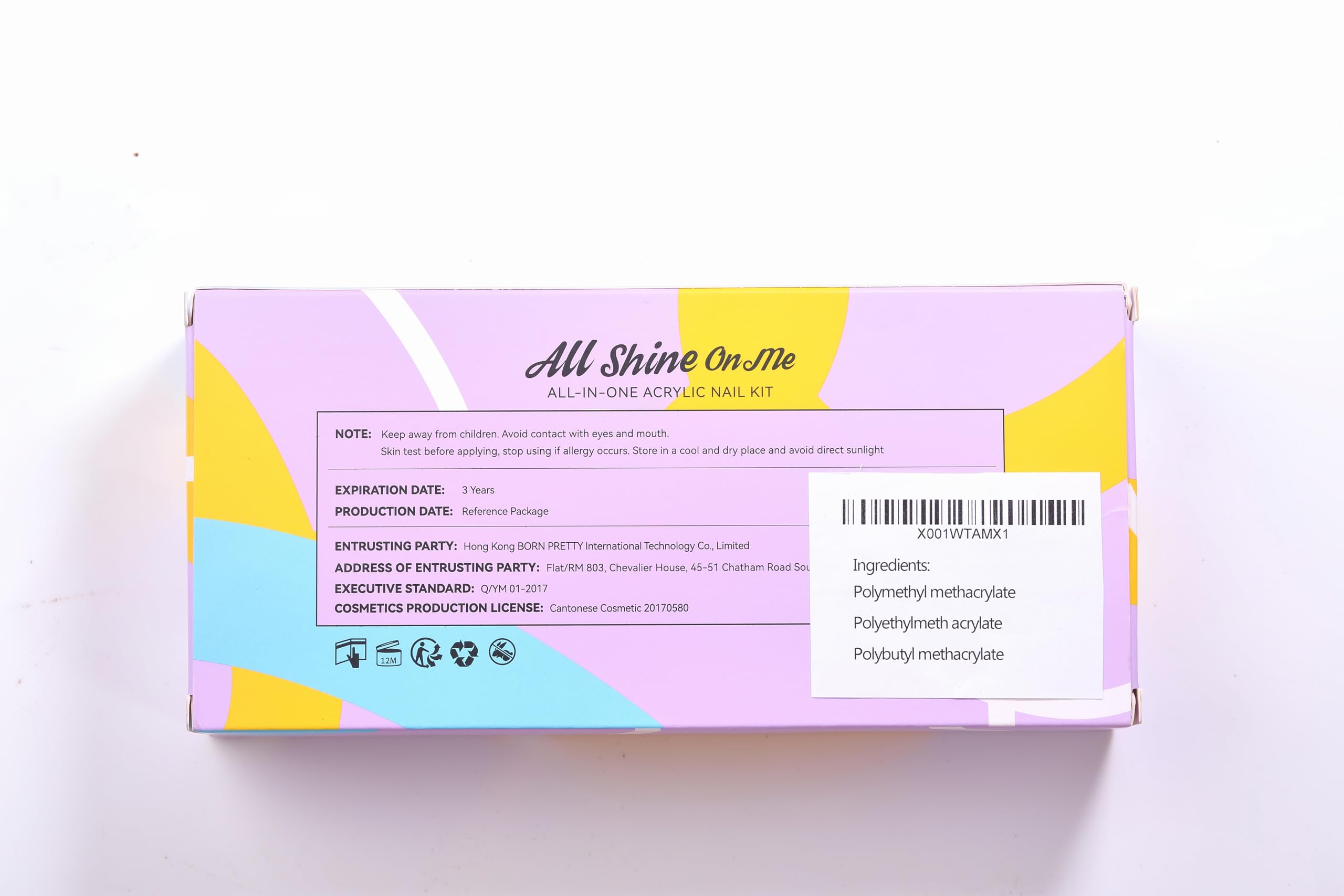BORN PRETTY Professional Acrylic Nail Kit with Clear Pink & Milky White Powder - 3 Boxes Acrylic Nail Powder, 60ML Liquid, Nail Tips & Complete Tool Set for Salon & Home Manicure