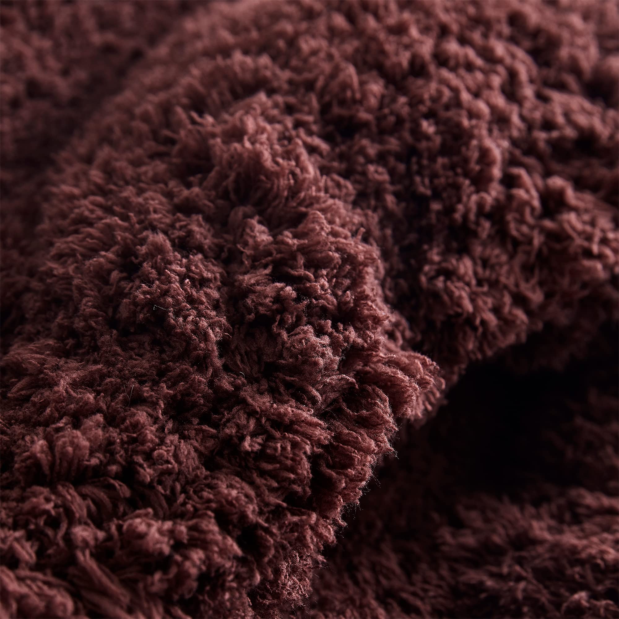 Byourbed Winter Thick Twin XL Comforter Set - Ultra Soft & Warm Burgundy Chocolate Comforter for Cold Weather - Perfect for Bedroom, Guest Room & Dorm Use