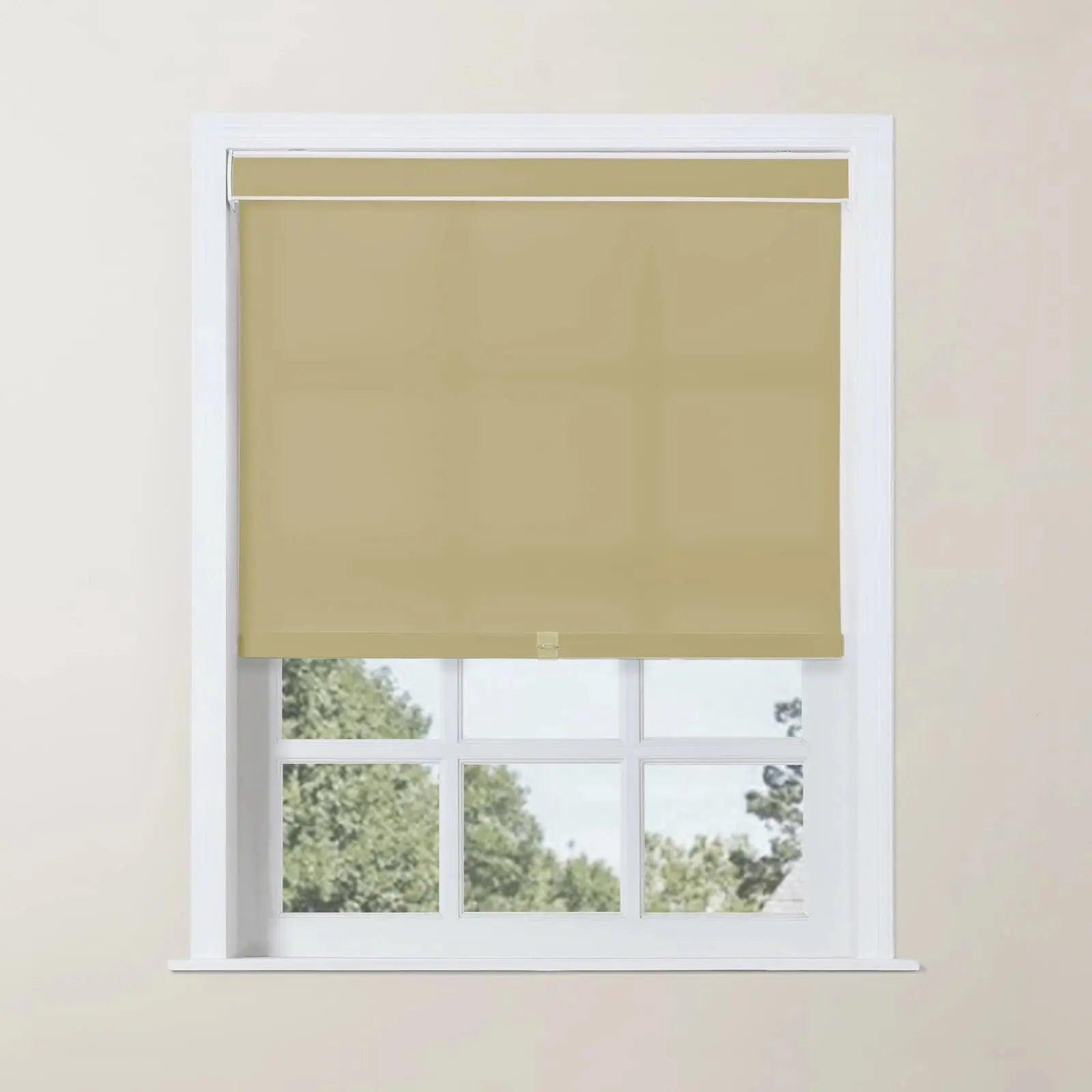 Alvin Basic Room Darkening Cordless Roller Shades - Blackout Window Coverings for Bedroom & Nursery - Noise Reducing & Energy Efficient Home Decor