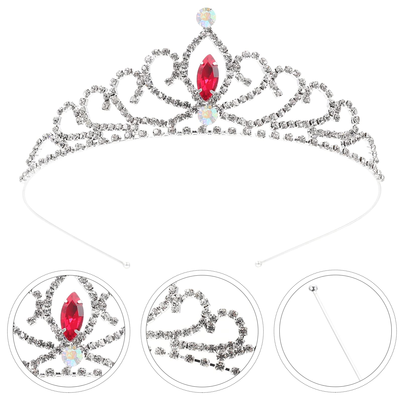 Sparkling Rhinestone Tiara Crown for Girls - Elegant Crystal Headband for Birthday, Wedding, Party & Christmas Decor | Perfect Princess Accessory for Special Occasions