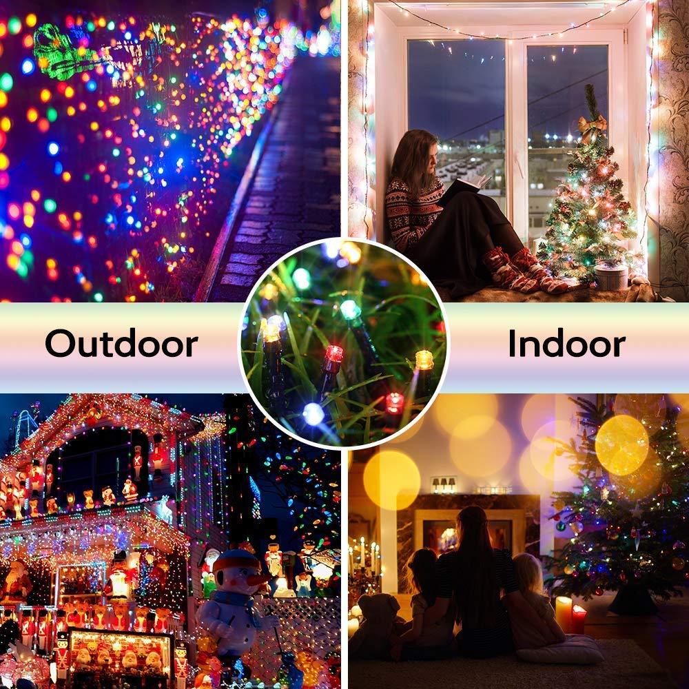 Solar Fairy Lights 7M 50 LED - Waterproof Outdoor Christmas String Lights for Garden, Wedding, Party Decor