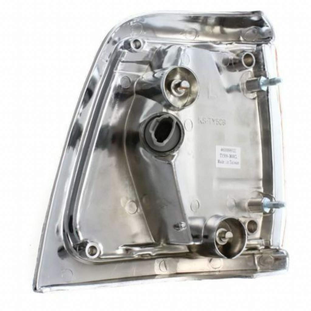 1989-1991 Toyota Pickup Park/Clearance Light Driver Side TO2520122 - 2WD Standard Chrome Replacement Part 81620-89177 | Perfect for Off-Roading & Night Driving Visibility