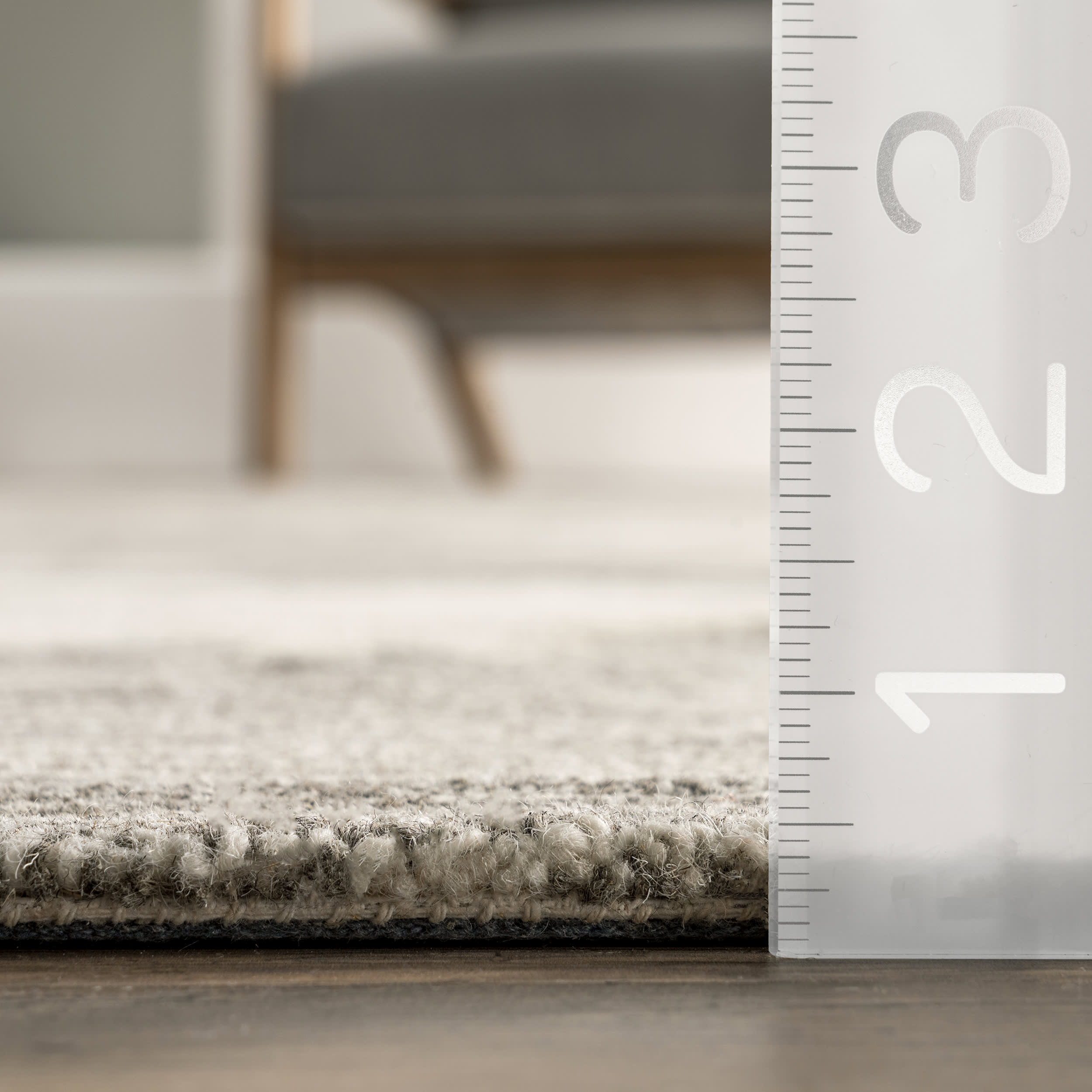 Clarissa Wool Contemporary Rug in Ivory - Soft & Stylish Area Rug for Living Room, Bedroom, or Office Decor