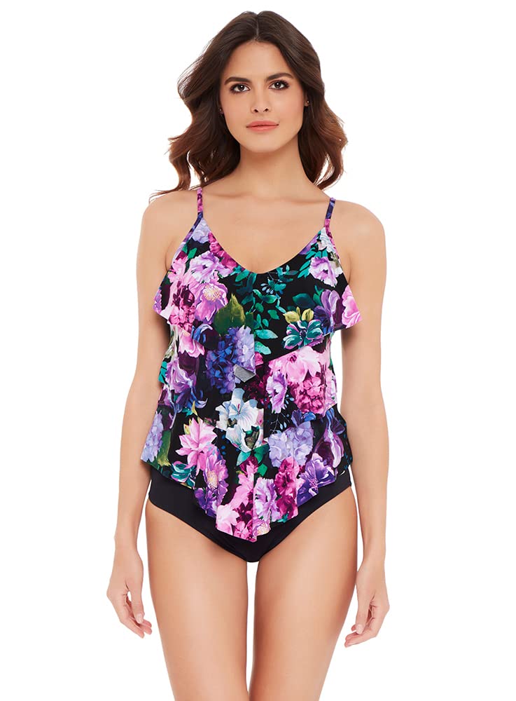 MagicSuit Women's Rita Soft Cup Adjustable Strap Tankini Swim Top - Flattering Swimwear for Beach, Pool & Vacation | Plus Size Bathing Suit Separate